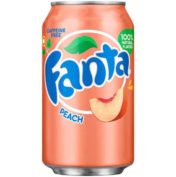 Fanta Peach Soda 355 ml Pack of 12