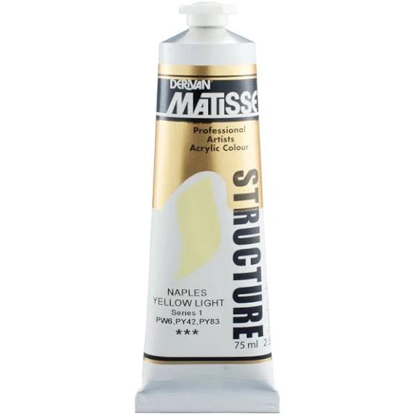 Matisse Structure Acrylic 75ml S1 - Naples Yellow Light