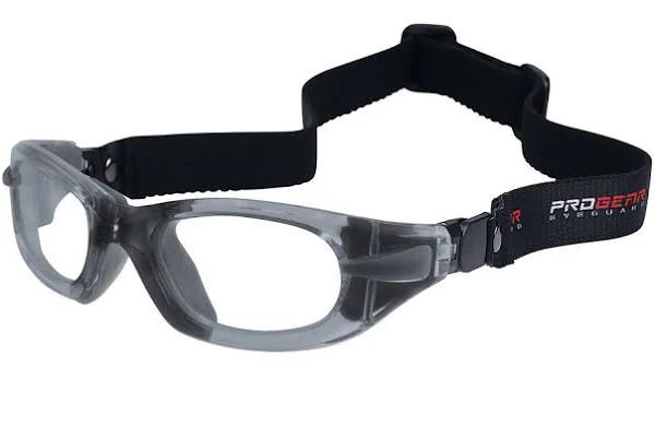 Progear Kids Sports Goggles EG-M1021 Strap - Shiny Grey Transparent 09 - Medium Size 52