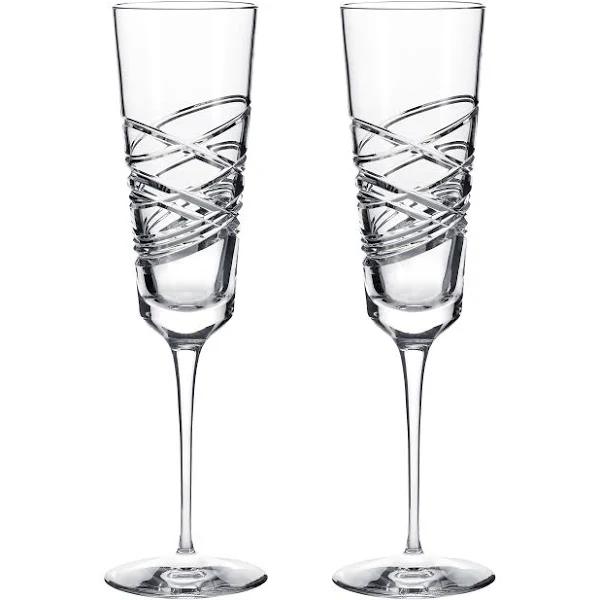 Waterford Crystal Aran Flutes, Set of 2