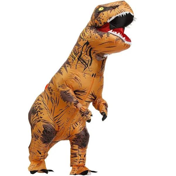 Bemuiz Funny Inflatable Dinosaur Costume for Kids and Adult,Blow Up Dinosaur Costume for Halloween Cosplay Party