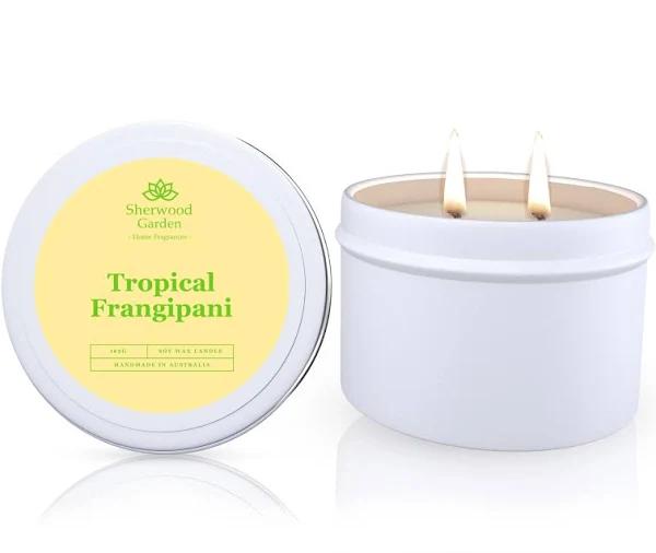 Sherwood Garden Home Fragrances Tropical Frangipani Soy Candle Tin - 165g