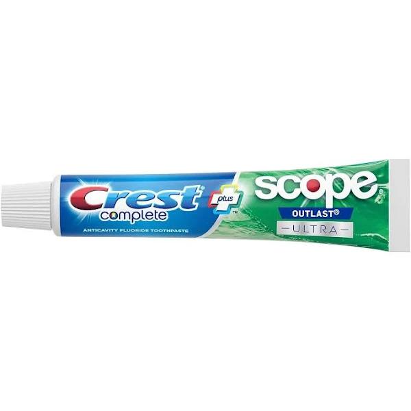 Crest Complete Toothpaste Plus Scope Outlast Ultra, 6.3 oz (178 g) - Anticavity Fluoride Toothpaste