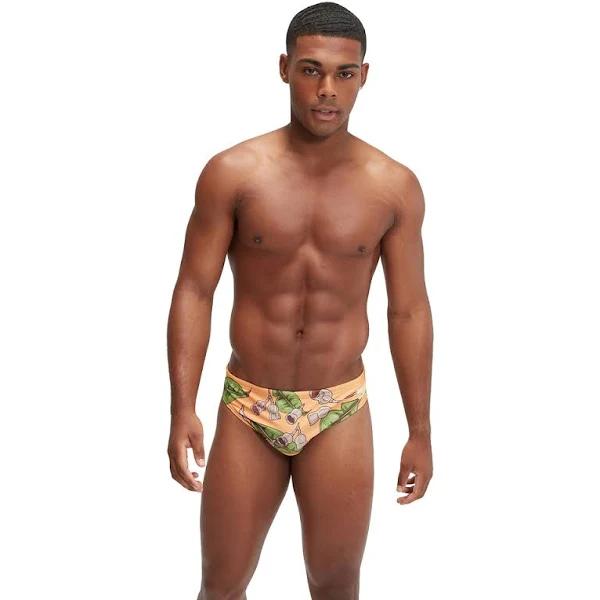 Speedo Mens Escape Briefs Gum Nuts Orange AU 20 / GB 40