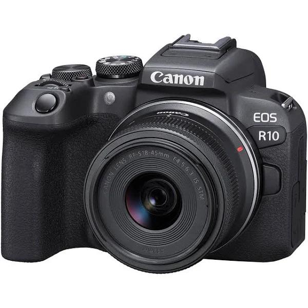 Canon EOS R10 Mirrorless Camera With RF-S 18-45mm Is STM Lens