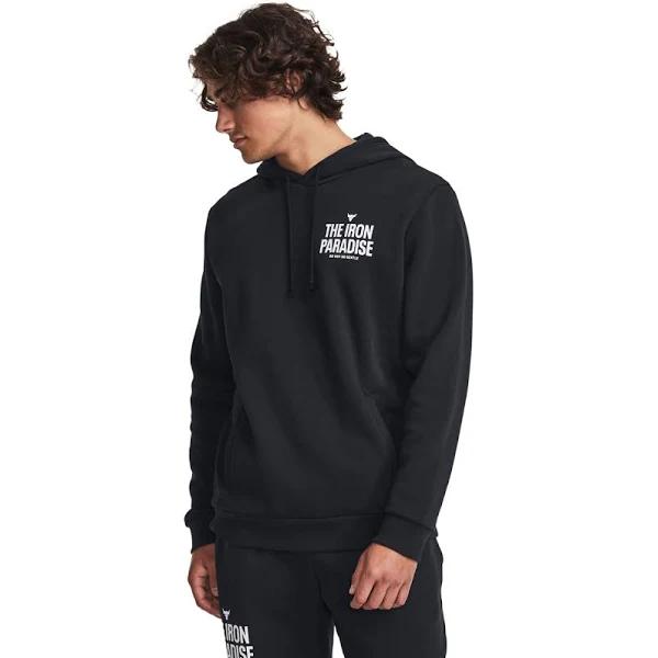 Under Armour Project Rock Rival Fleece Hoodie Black