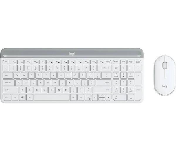 LOGITECH MK470 SLIM WIRELESS KEYBOARD AND MOUSE COMBO -OFF-WHITE