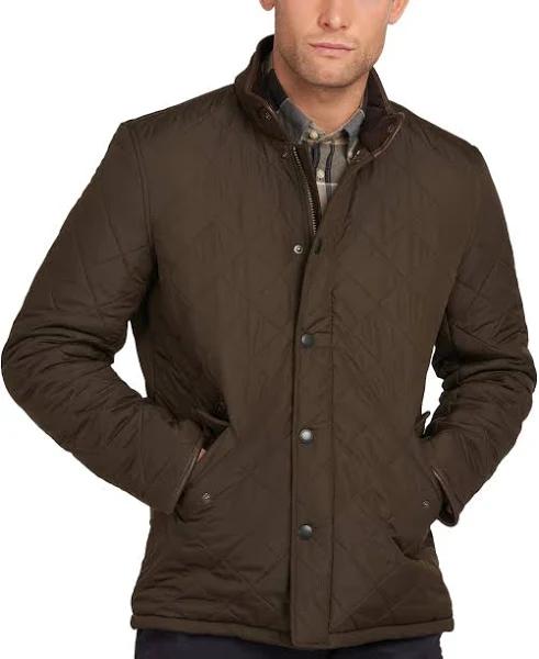 Barbour Powell Quilted Jacket, Green, L