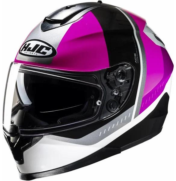 HJC C70 Alia Helmet - white/black/purple - SM