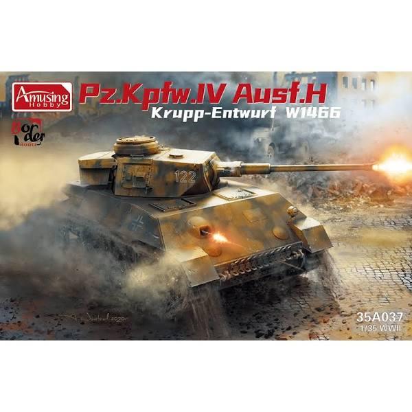 Amusing Hobby 1/35 Panzer IV Ausf.H Krupp-Entwurf W1466 Plastic Model Kit 35A037