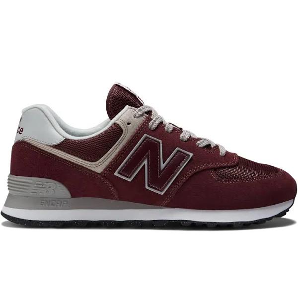 New Balance Men's 574 Core Burgundy/White - Size 14