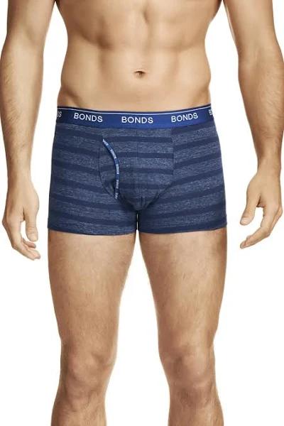 Bonds Striped Guyfront Trunk - Navy Stripe