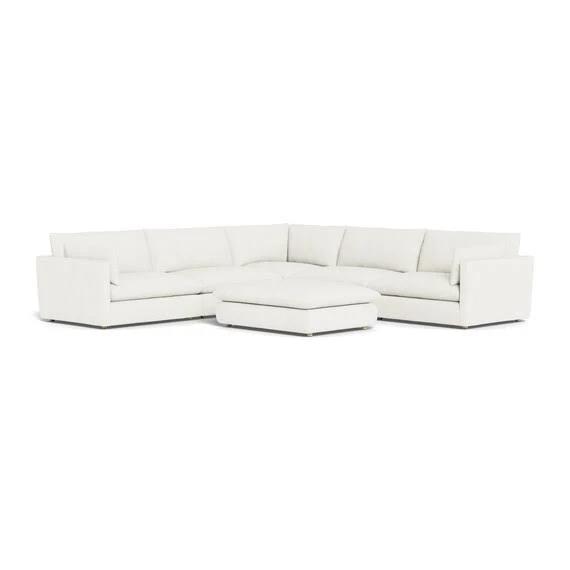 Sanctuary Fabric Modular Sofa White by Freedom