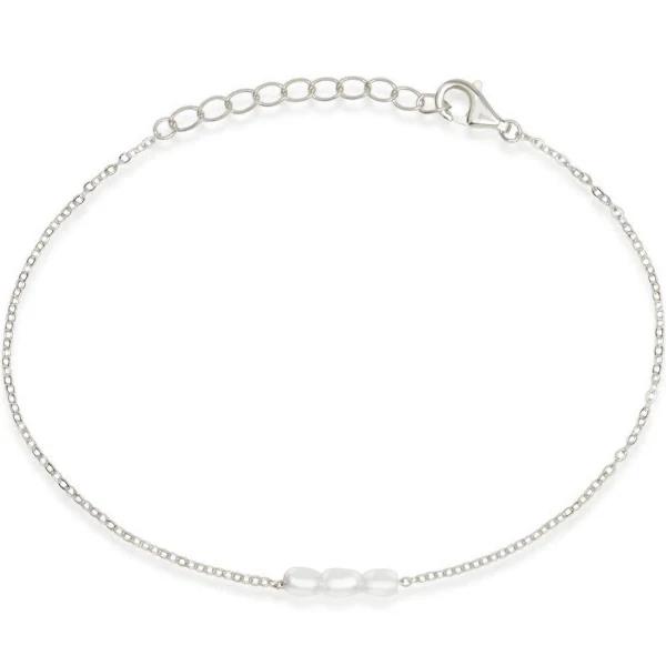 David Jones Saint Valentine Mini Pearl Bracelet in Silver