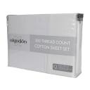 Algodon 300TC Cotton Sheet Set - Silver Single