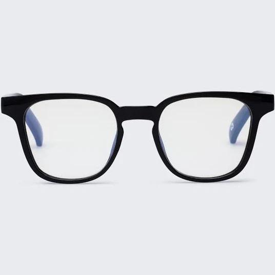 The Book Club - Twelve Hungry Bens 49mm Marker Black Eyeglasses / Screen Blue Light Clear +1.50 Lenses