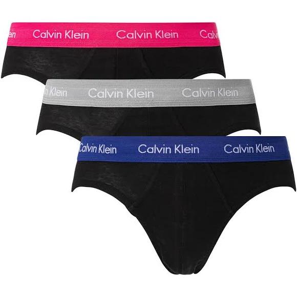 Calvin Klein Logo Cotton Stretch Classic Brief - 3 Pack Fuchsia / L