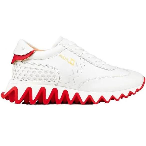 Christian Louboutin Loubishark Woman White Neoprene - Women Shoes