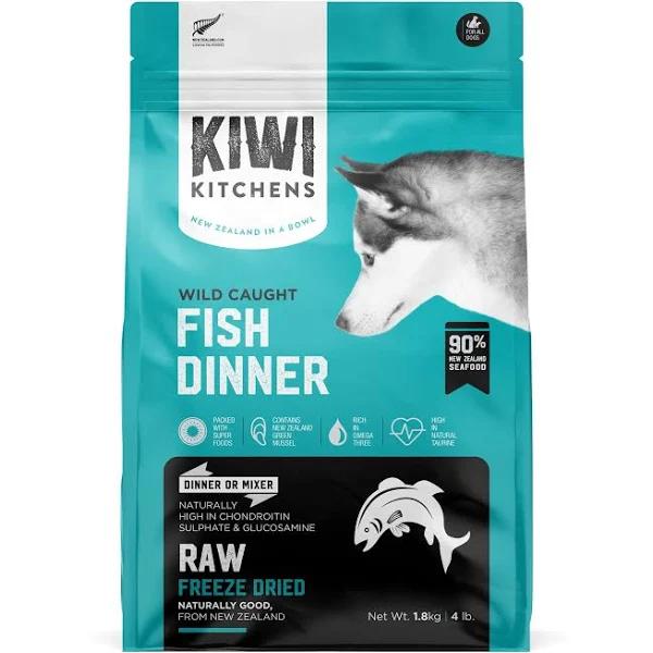 Kiwi Kitchens Freeze-Dried Dog Food White Fish Dinner 1.8kg