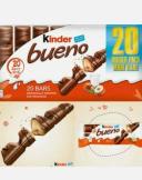 Kinder Bueno Milk Chocolate Covered Wafer Hazelnut Filling 43g x 10