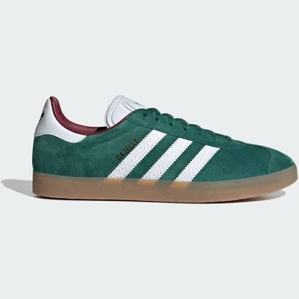 Adidas Gazelle Collegiate Green Shoes - Size 6.5 - Cgreen/ftwwht/cburgu