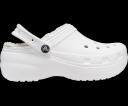 Crocs Unisex Classic Platform Lined Clog - White