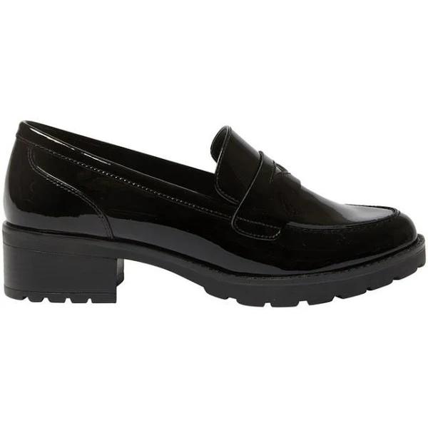 Sandler Impact Flat Shoes in Black Patent Leather Black 8.5