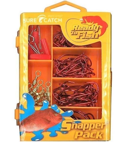 Surecatch 120pc Snapper Pack in Fishing Tackle Box - Tackle Kit