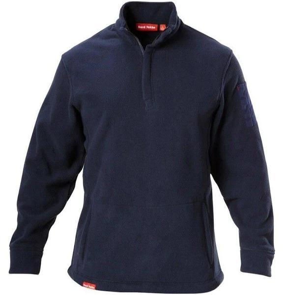 Hard Yakka - Foundations Polar Fleece 1/4 Zip Jumper - Navy - 3XL