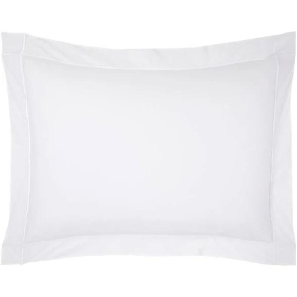 Yves Delorme Athena Pillow Case, White On White, 40 x 80 cm