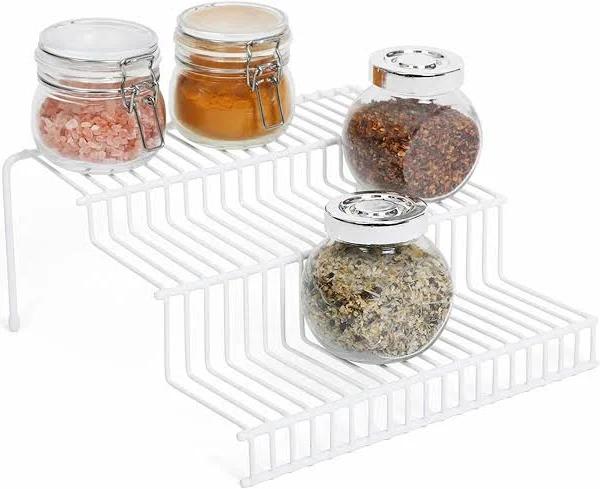 6 x Wire Spice Rack 3 Tier 26x24x11cm Kitchen Storage Rack Space Shelf Organiser - AfterPay & zipPay Available