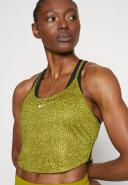 Nike Dri-FIT One Women's Printed Crop Tank Top - 50% Recycled Polyester - Green