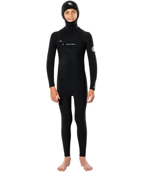 Rip Curl Boys Dawn Patrol 5/4mm GB Hooded Chest Zip Steamer Wetsuit