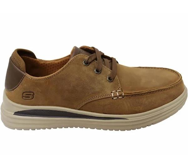 Mens Skechers Proven Valargo Mens Shoes - Brown