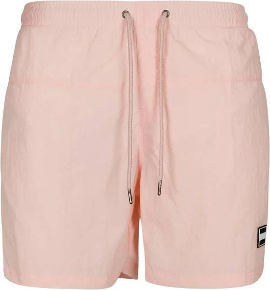 Urban Classics Block Swim Shorts in Pink Pink 3XL