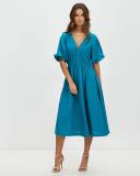 David Lawrence Trey Linen Dress in Blue 12