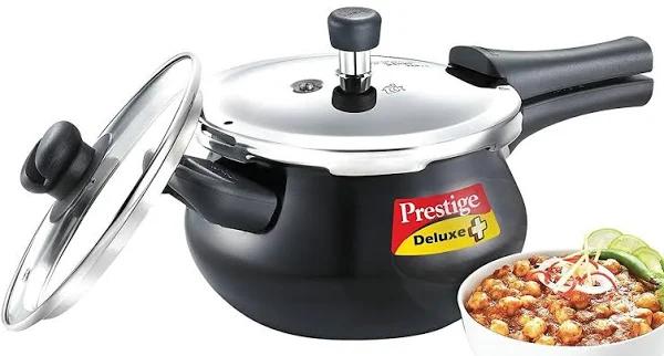 Prestige Deluxe Duo Plus Hard Anodised Handi Pressure Cooker 3.0