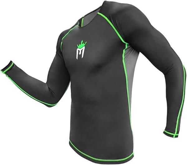 Meister Rush Premium Long Sleeve Rash Guard For MMA, BJJ & Diving