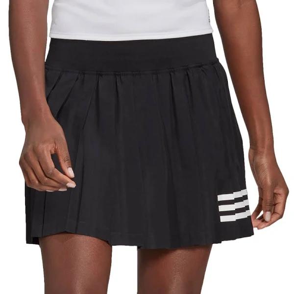 Adidas Women Club Pleated Skirt - Black/White XS