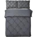 Giselle Bedding King Size Quilt Cover Set - Charcoal