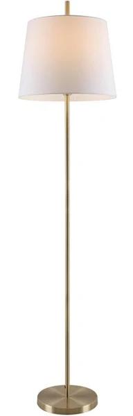 Telbix Dior Floor Lamp (White/Antique Brass)