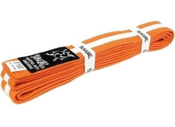 Yamasaki Coloured Martial Arts Belts With White Stripe Orange - 2