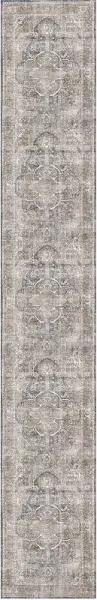 Distressed Vintage Kendra Ash Runner Rug 80x500cm Runner