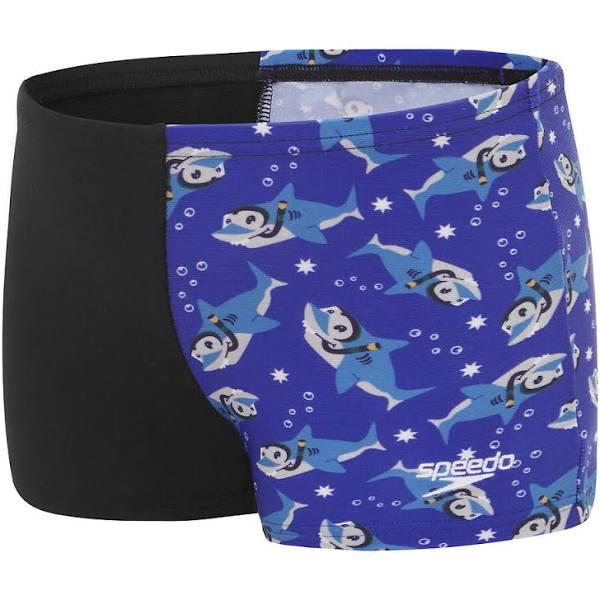 Speedo Toddler Boys Digital Printed Aquashort Size 3 Blue