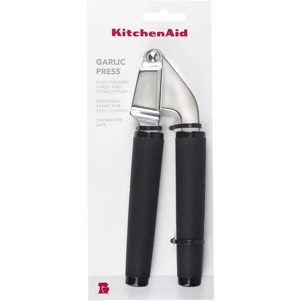 KitchenAid Soft Touch Garlic Press - Black