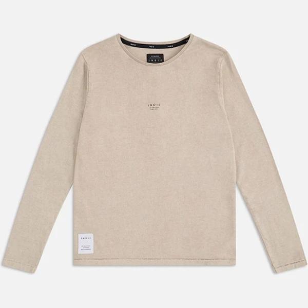 Indie Kids by Industrie The Long Sleeve Marcoola Tee in Brown Beige 6