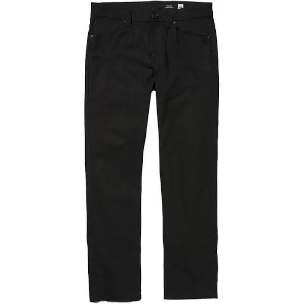 Volcom Solver Modern Fit Denim Jeans - Black On Black