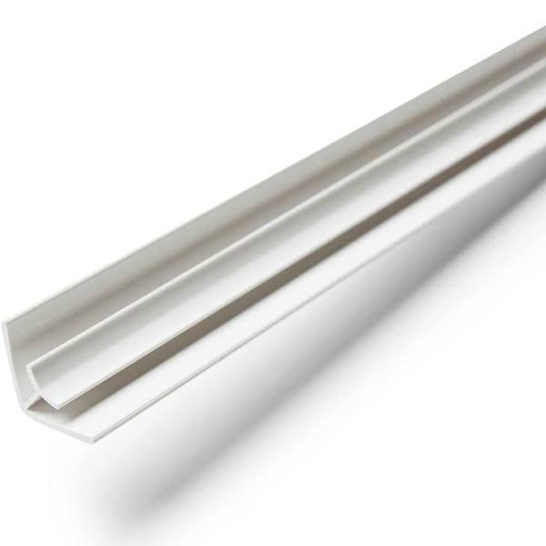 Wall Art 2400mm Linear Internal Corner Joiner - Snow White