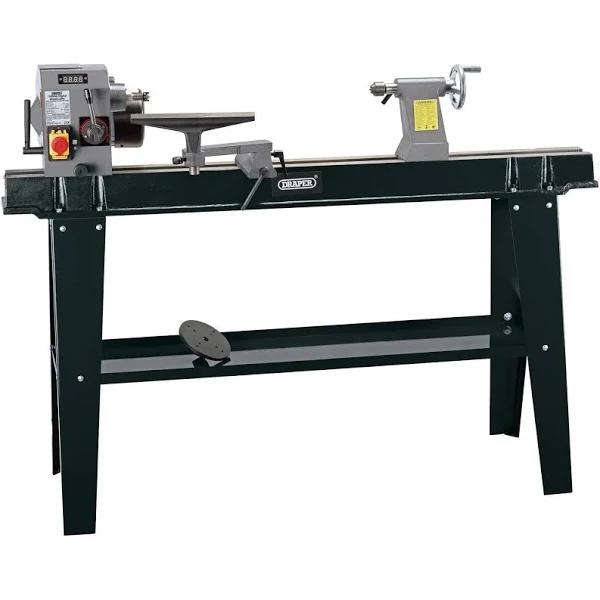 Draper Tools Variable Speed Wood Lathe With Digital Display (750W)