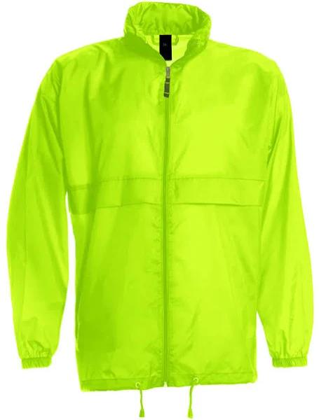 Compact Windbreaker with Concealed Hood Ultra Yellow - B&C BA601 - Size L